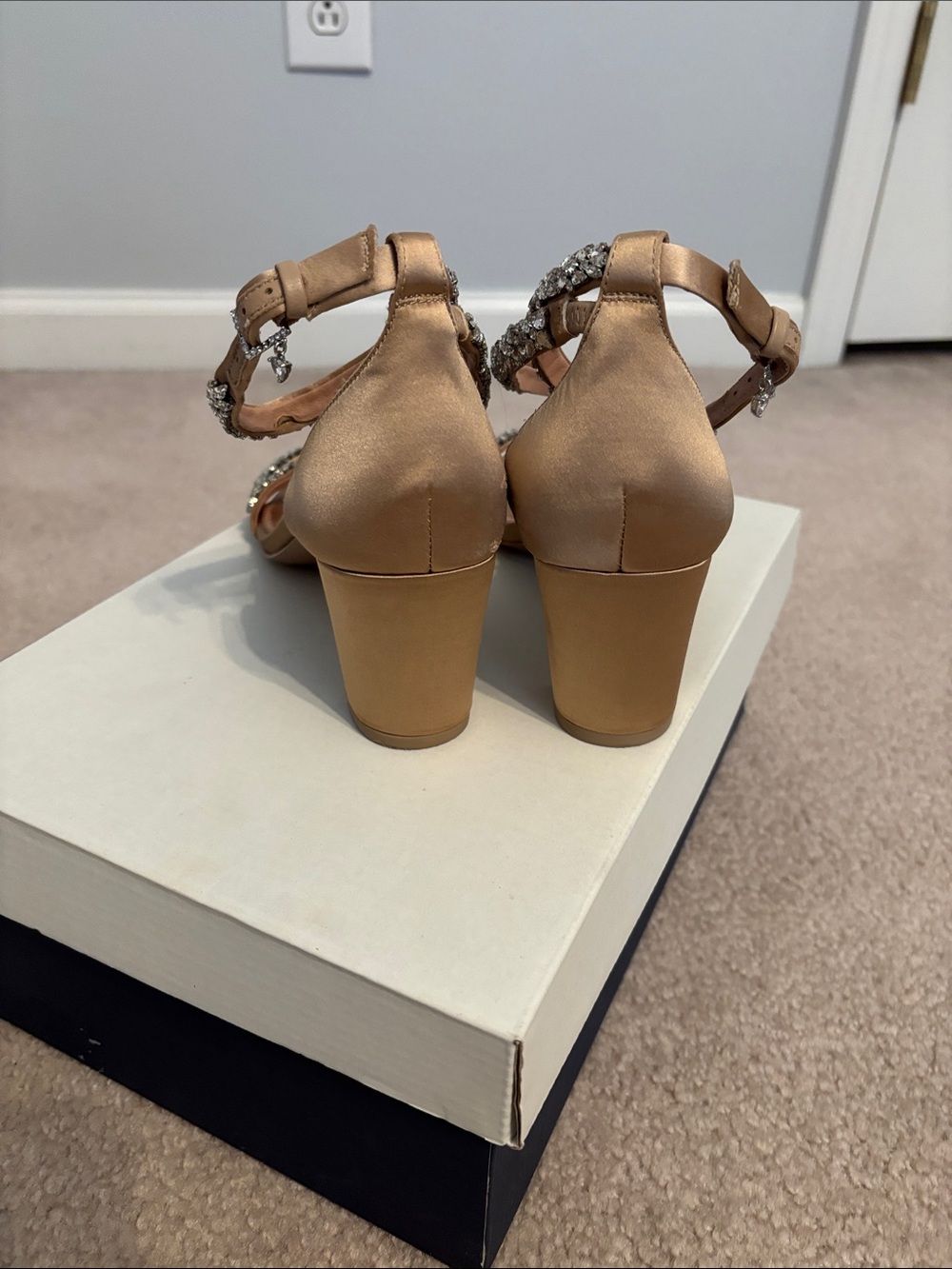 Pnina Tornai for Naturalizer Ahava Ankle Strap heal in Nude Embellished - Picture 8 of 12